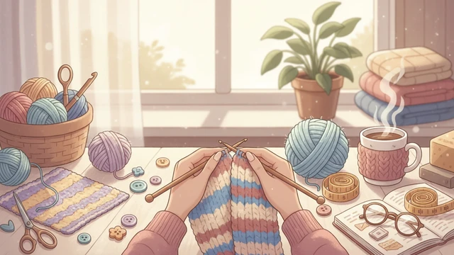 Тёплый шарф для благотворительности: вяжем быстро, ровно и без ошибок